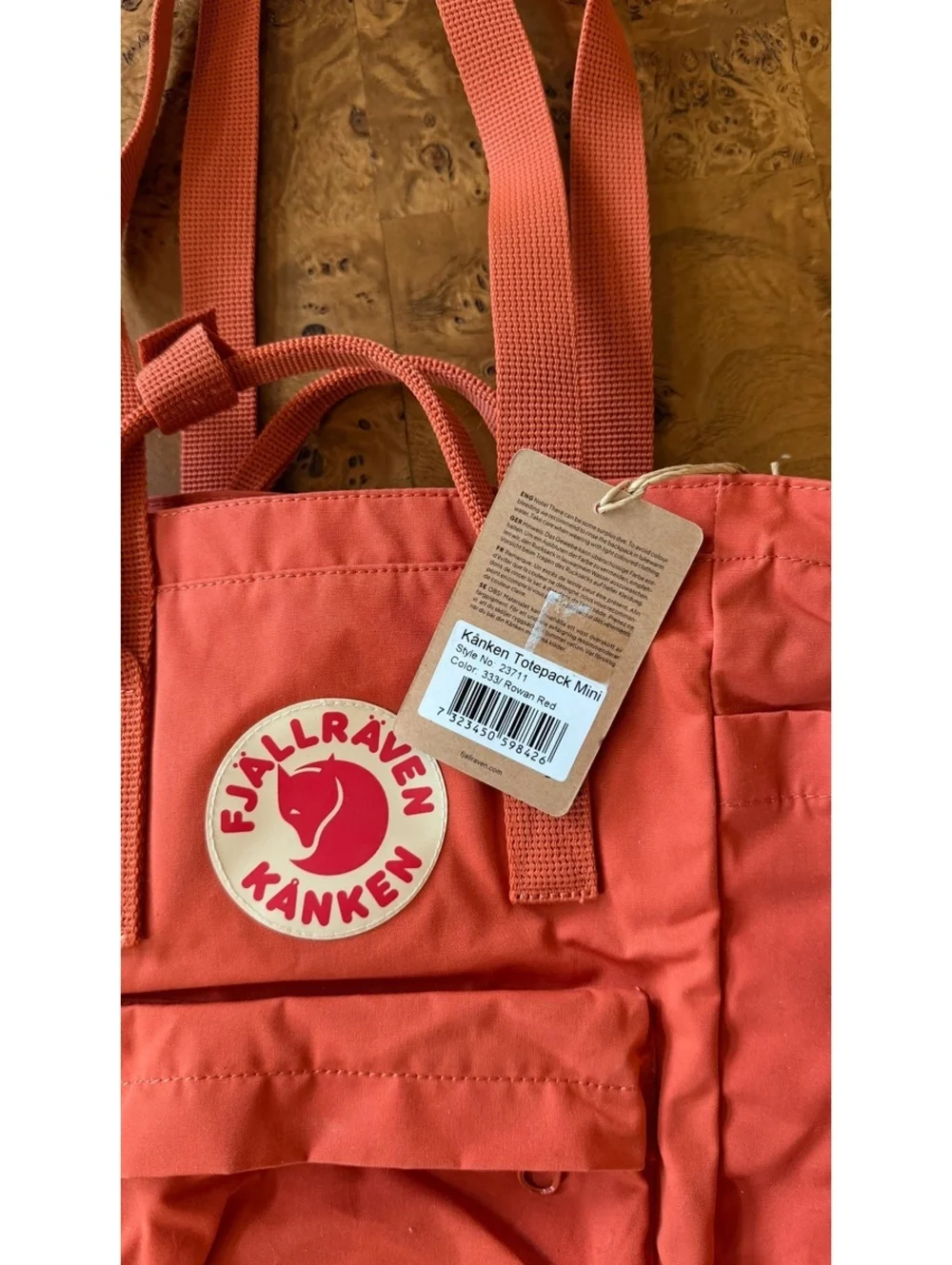 Fjällräven Kånken Tote Backpack Mini - Red